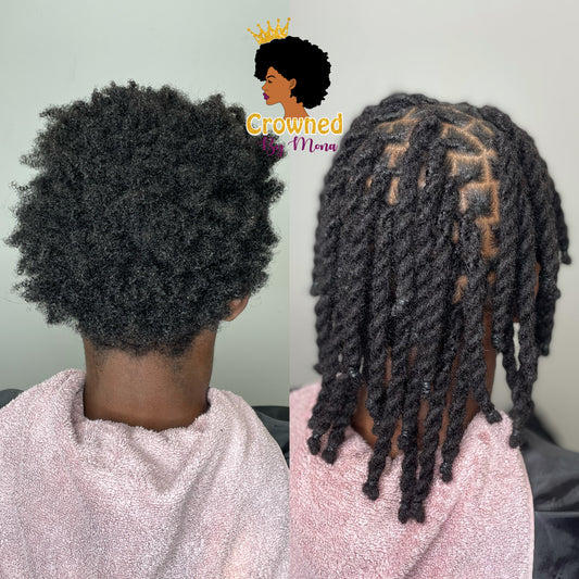 6 Inch Handcrafted 100% Human Hair Loc Extensions