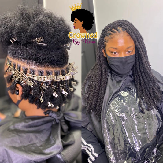 16 Inch Handcrafted 100% Human Hair Loc Extensions
