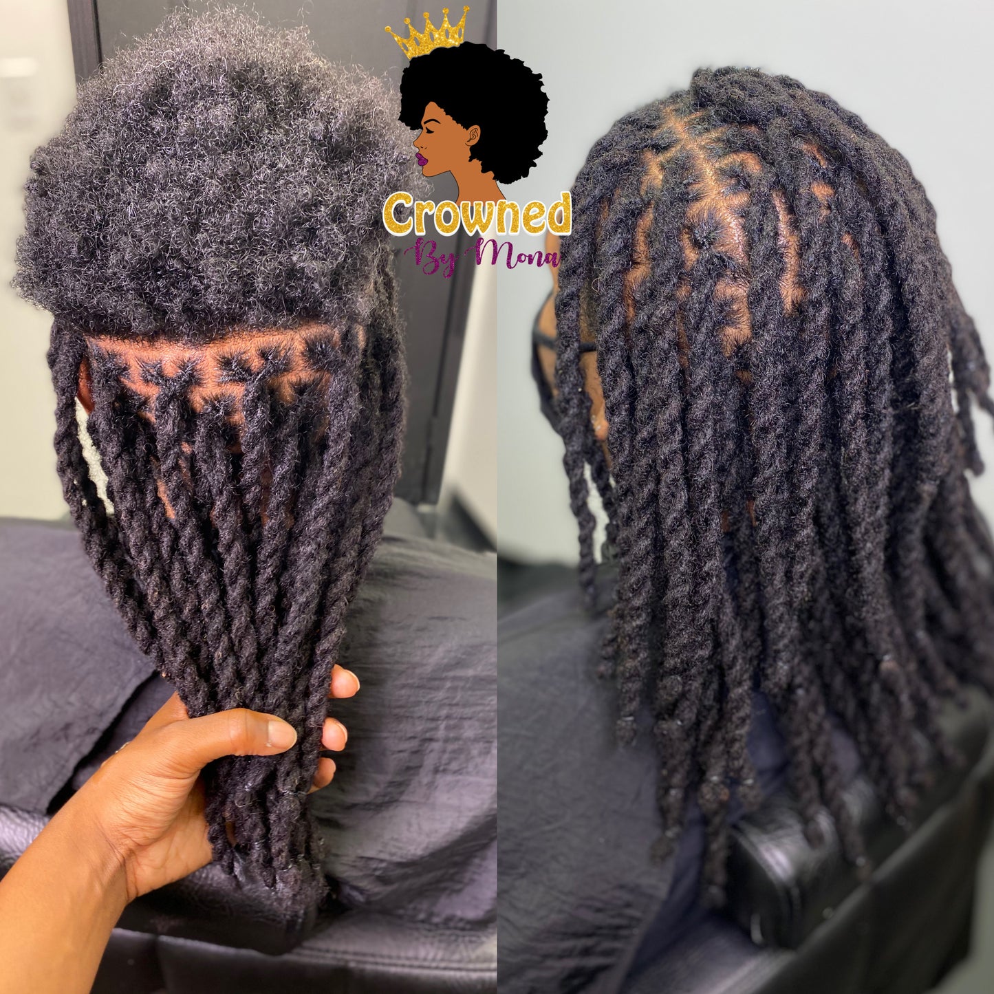 10' Handcrafted 100% Human Hair Loc Extensions