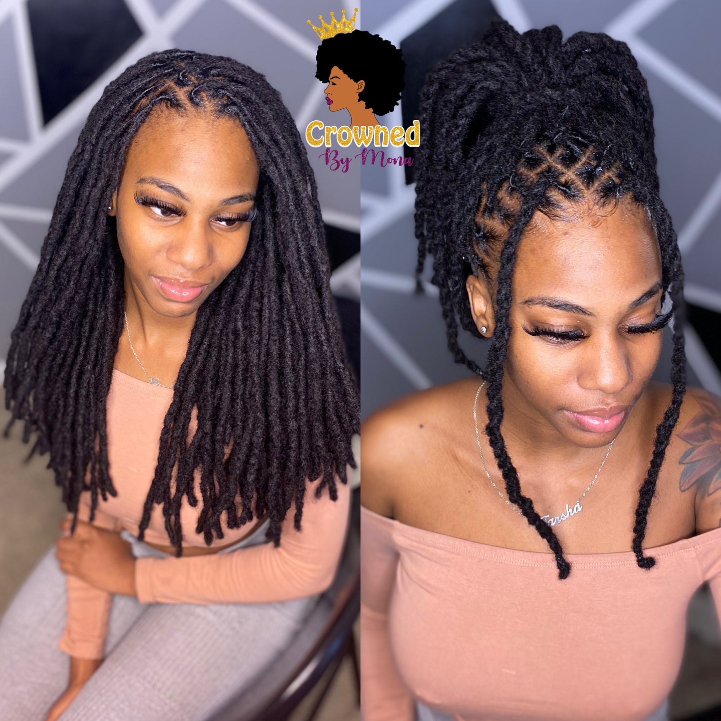 16' Handcrafted 100% Human Hair Loc Extensions
